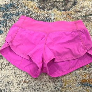 hot pink ivivva shorts with mint green (brighter pink than in the pic)